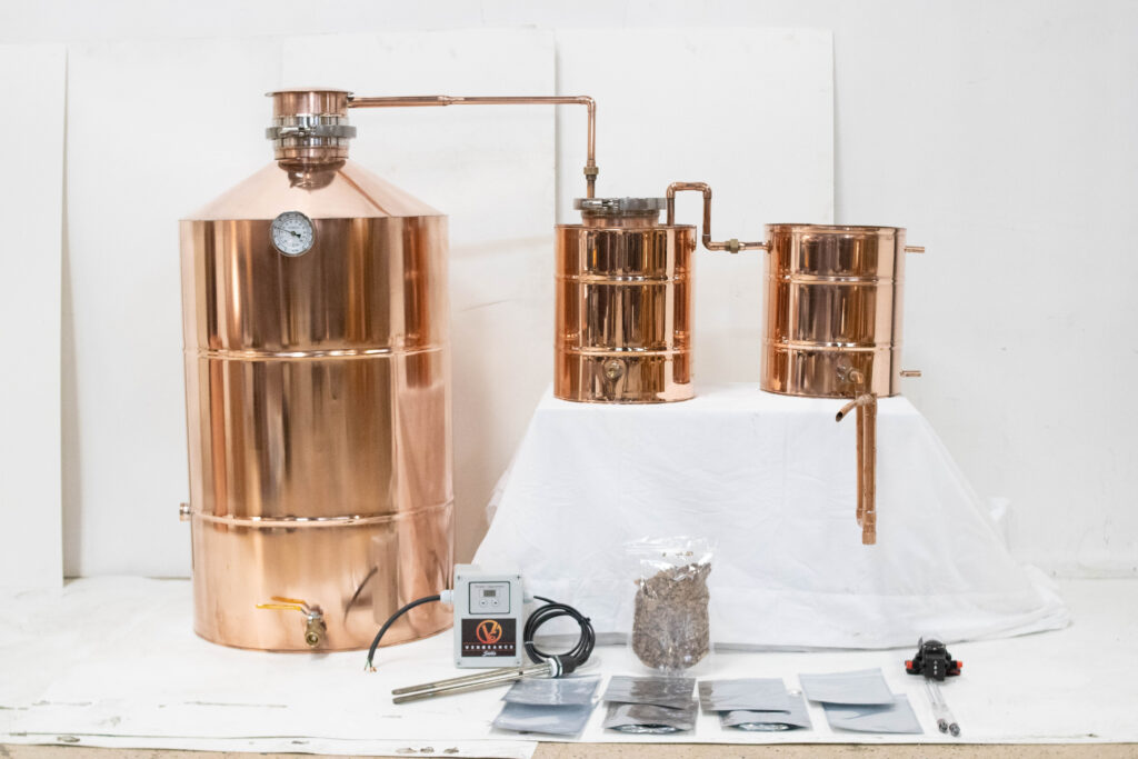 Copper Gin Distillery Kit 40 Gallon Large Alcohol Still & More